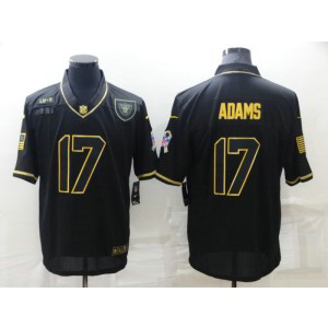 Nike Raiders 17 Davante Adams Black Gold Vapor Limited Men Jersey