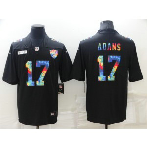 Nike Raiders 17 Davante Adams Black Rainbow Vapor Limited Men Jersey