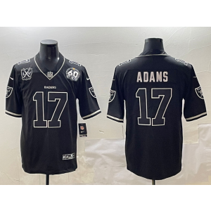 Nike Raiders 17 Davante Adams Black Vapor Limited Men Jersey with Patch