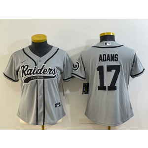 Nike Raiders 17 Davante Adams Grey Vapor Baseball Limited Women Jersey Nike Raiders 17 Davante Adams Grey Vapor Baseball Limited Women Jersey