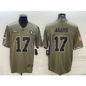 Nike Raiders 17 Davante Adams Olive 2022 Salute To Service Limited Men Jersey