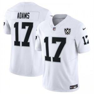 Nike Raiders 17 Davante Adams White 65th Anniversary Patch F.U.S.E. Vapor Limited Men Jersey