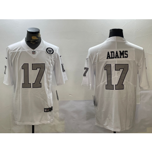 Nike Raiders 17 Davante Adams White Team Logo Vapor Limited Men Jersey