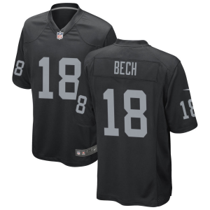 Nike Raiders 18 Jack Bech Black 2025 Draft Vapor Limited Men Jersey