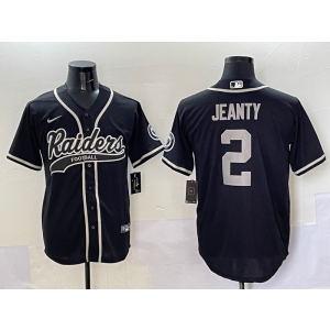 Nike Raiders 2 Ashton Jeanty Black Baseball Vapor Limited Men Jersey