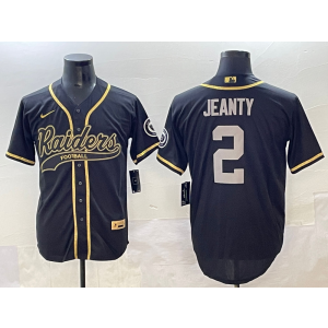 Nike Raiders 2 Ashton Jeanty Black Gold Vapor Baseball Limited Men Jersey