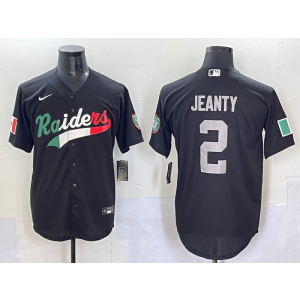 Nike Raiders 2 Ashton Jeanty Black Mexico Vapor Limited Men Jersey