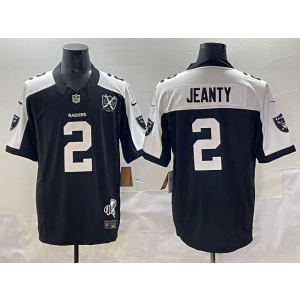 Nike Raiders 2 Ashton Jeanty Black Thanksgiving Day F.U.S.E. Vapor Limited Men Jersey
