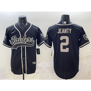 Nike Raiders 2 Ashton Jeanty Black Vapor Baseball Limited Men Jersey