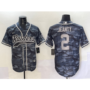 Nike Raiders 2 Ashton Jeanty Camo Baseball Vapor Limited Men Jersey