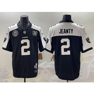 Nike Raiders 2 Ashton Jeanty Thanksgiving Day F.U.S.E. Vapor Limited Men Jersey with 65th Patch