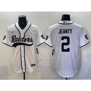 Nike Raiders 2 Jeanty White Baseball Vapor Limited Men Jersey