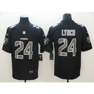Nike Raiders 24 Marshawn Lynch Black Vapor Impact Limited Men Jersey