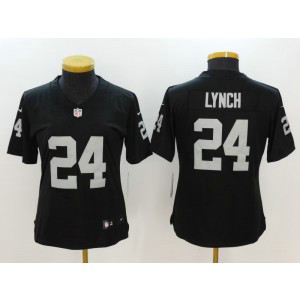 Nike Raiders 24 Marshawn Lynch Black Vapor Untouchable Women Limited Jersey
