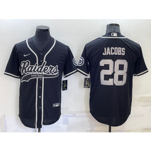 Nike Raiders 28 Jacob Black Vapor Baseball Limited Men Jersey