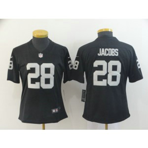Nike Raiders 28 Josh Jacobs Black Vapor Untouchable Limited Women Jersey