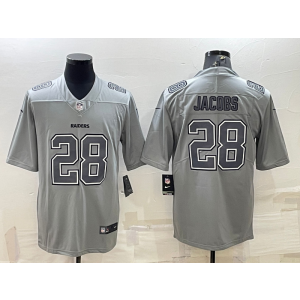 Nike Raiders 28 Josh Jacobs Gray Atmosphere Fashion Vapor Limited Men Jersey