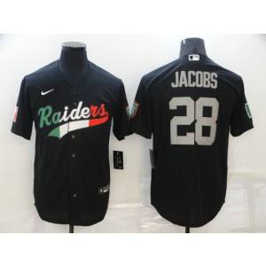 Nike Raiders 28 Josh Jacobs Mexico Vapor Limited Men Jersey