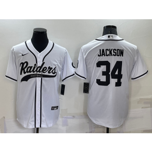 Nike Raiders 34 Bo Jackson Vapor Baseball Limited Men Jersey
