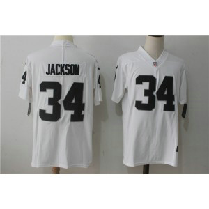 Nike Raiders 34 Bo Jackson White Vapor Untouchable Limited Men Jersey