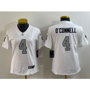 Nike Raiders 4 Aidan O'Connell White Vapor Untouchable Limited Youth Jersey