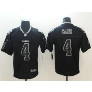 Nike Raiders 4 Derek Carr Black Shadow Legend Limited Men Jersey