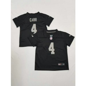 Nike Raiders 4 Derek Carr Black Toddler Jersey