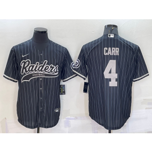 Nike Raiders 4 Derek Carr Black Vapor Baseball Limited Men Jersey