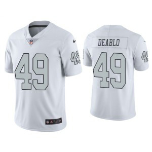 Nike Raiders 49 Divine Deablo White Color Rush Limited Men Jersey
