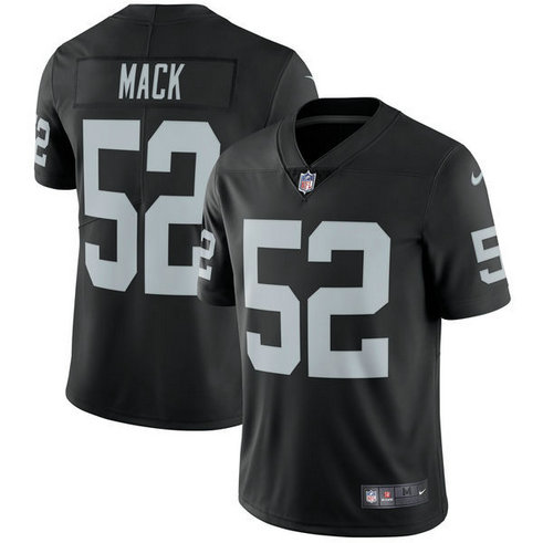 Nike Raiders 52 Khalil Mack Black Vapor Untouchable Limited Jersey