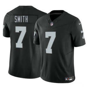 Nike Raiders 7 Geno Smith Black F.U.S.E. Vapor Limited Men Jersey