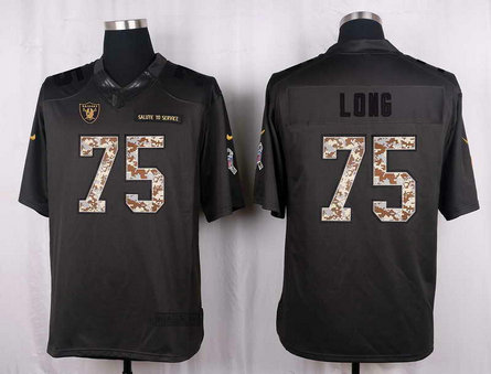 Nike Raiders 75 Howie Long Anthracite Salute To Service Limited Jersey