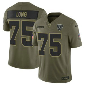 Nike Raiders 75 Howie Long Olive 2025 Salute to Service F.U.S.E. Vapor Limited Men Jersey