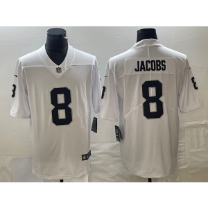 Nike Raiders 8 Josh Jacobs White Vapor Untouchable Limited Men Jersey