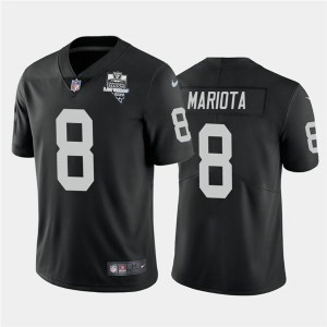 Nike Raiders 8 Marcus Mariota Black 2020 Inaugural Season Vapor Limited Men Jersey