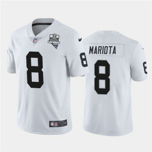 Nike Raiders 8 Marcus Mariota White 2020 Inaugural Season Vapor Limited Men Jersey