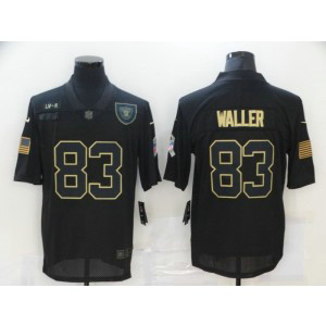 Nike Raiders 83 Darren Waller 2020 Black Salute To Service Limited Men Jersey
