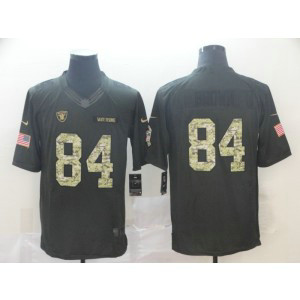 Nike Raiders 84 Antonio Brown Anthracite Salute to Service Limited Men Jersey