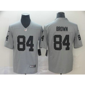 Nike Raiders 84 Antonio Brown Gray Inverted Legend Men Jersey