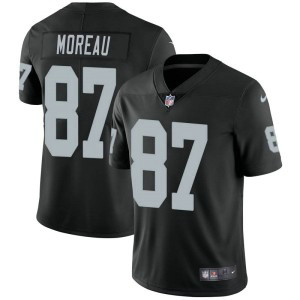 Nike Raiders 87 Foster Moreau Black Vapor Untouchable Limited Men Jersey