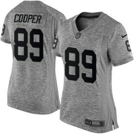 Nike Raiders 89 Amari Cooper Gray Women NFL Gridiron Gray Jersey