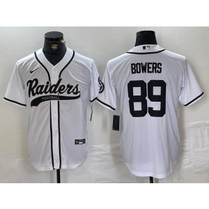 Nike Raiders 89 Bowers White Vapor Baseball Limited Men Jersey