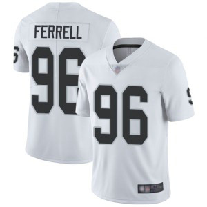 Nike Raiders 96 Clelin Ferrell White 2019 NFL Draft Vapor Untouchable Limited Men Jersey