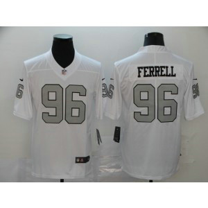 Nike Raiders 96 Clelin Ferrell White Color Rush Limited Men Jersey