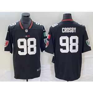 Nike Raiders 98 Maxx Crosby Black Mexico Vapor Limited Men Jersey