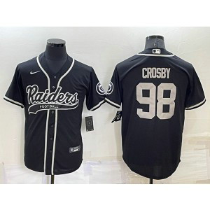Nike Raiders 98 Maxx Crosby Black Vapor Baseball Limited Men Jerseys