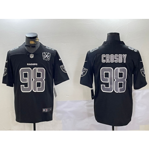Nike Raiders 98 Maxx Crosby Black Vapor Limited Men Jersey