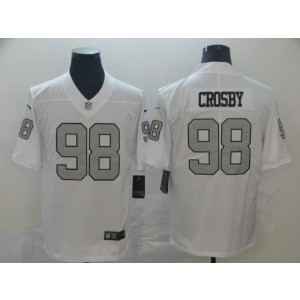 Nike Raiders 98 Maxx Crosby White Color Rush Limited Men Jersey