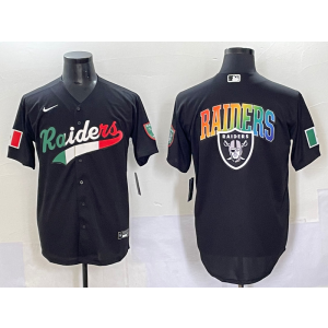 Nike Raiders Blank Black Rainbowl Vapor Limited Men Jersey Nike Raiders Blank Black Rainbowl Vapor Limited Men Jersey