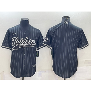 Nike Raiders Blank Black Vapor Baseball Limited Men Jersey